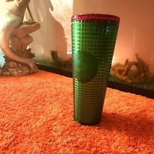 Starbucks 2023 Green and Red Cold Beverage  24 oz Cup